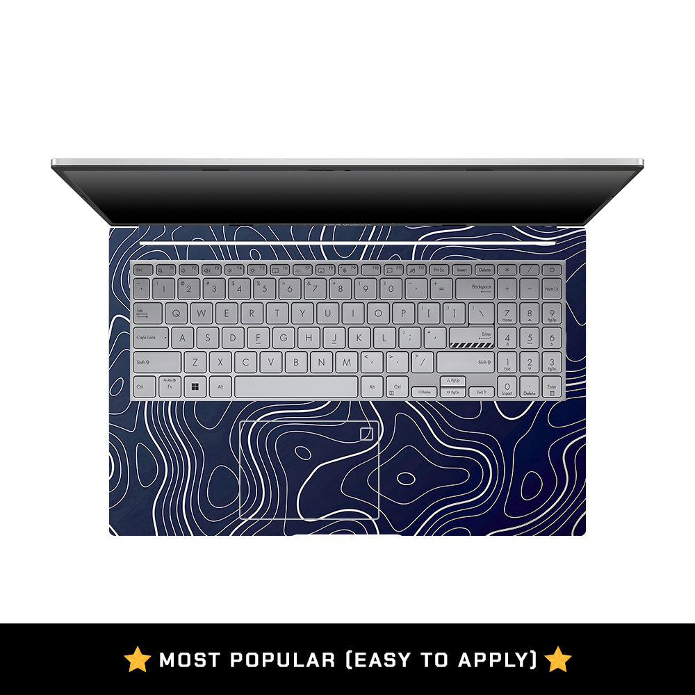 Fluid Lines Design Asus VivoBook 15 X1504VA Laptop Skin