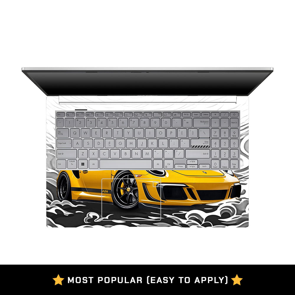 Porsche 911 Yellow Blaze Asus VivoBook 15 X1504VA Laptop Skin