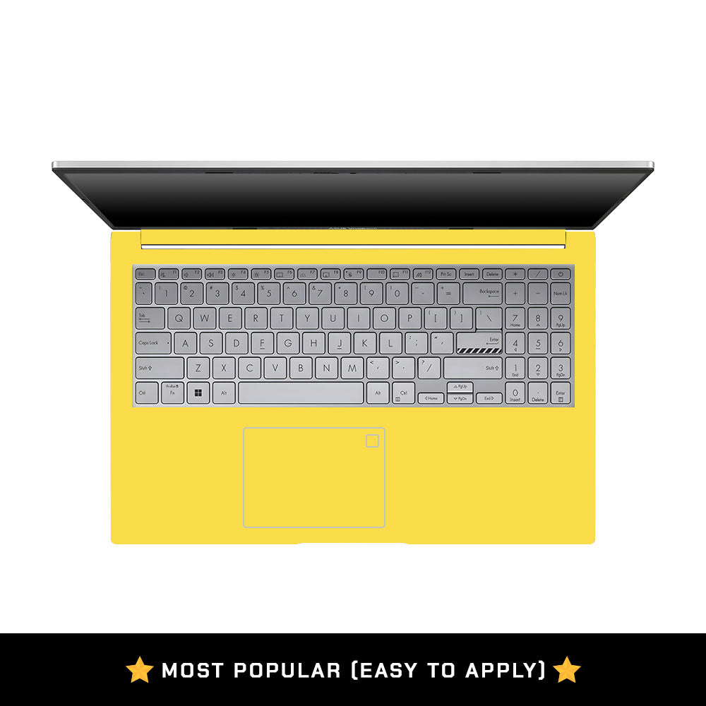 Textured Yellow Asus VivoBook 15 X1504VA Laptop Skin