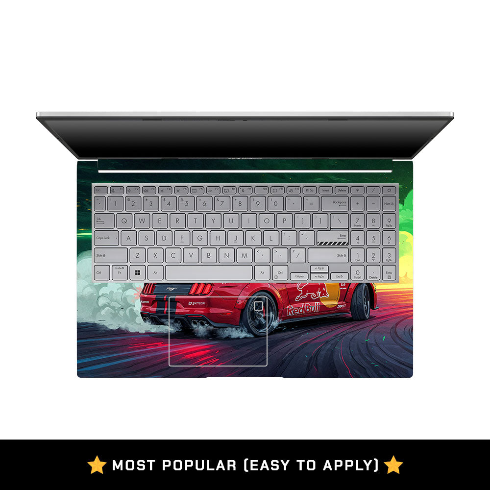 Mustang GT Red Bull Drift Beast Asus VivoBook 15 X1504VA Laptop Skin