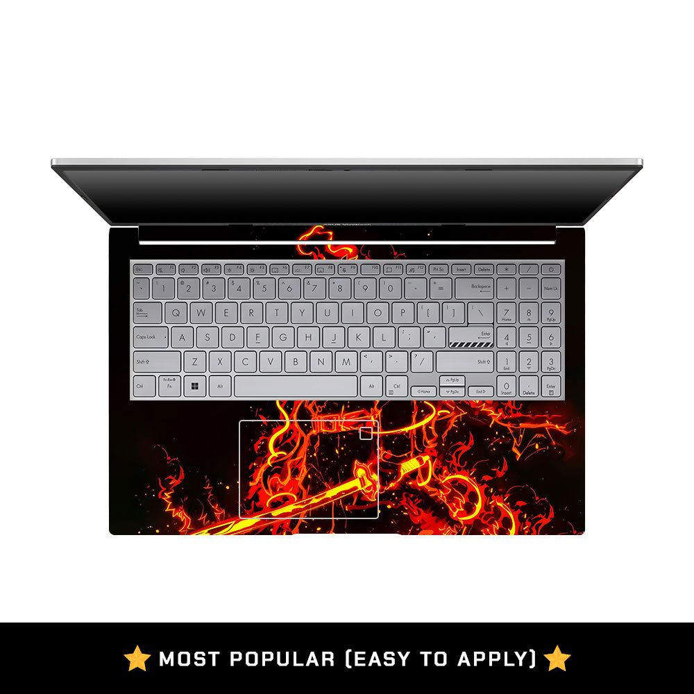 Rengoku Blazing Inferno Asus VivoBook 15 X1504VA Laptop Skin