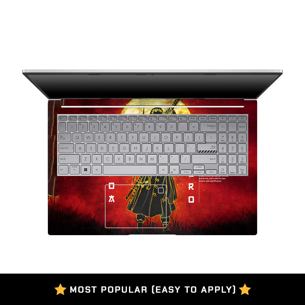 Zoro Under Golden Moon Asus VivoBook 15 X1504VA Laptop Skin