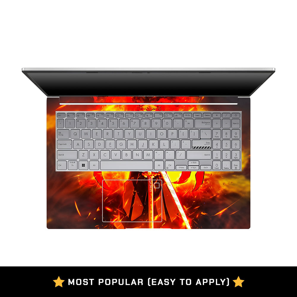 Flame Hashira Rengoku Asus VivoBook 15 X1504VA Laptop Skin
