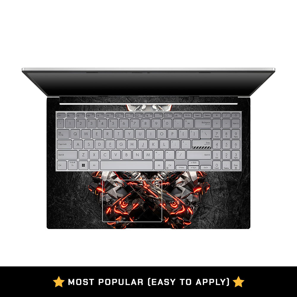 Black Panther Glowing Fury Asus VivoBook 15 X1504VA Laptop Skin