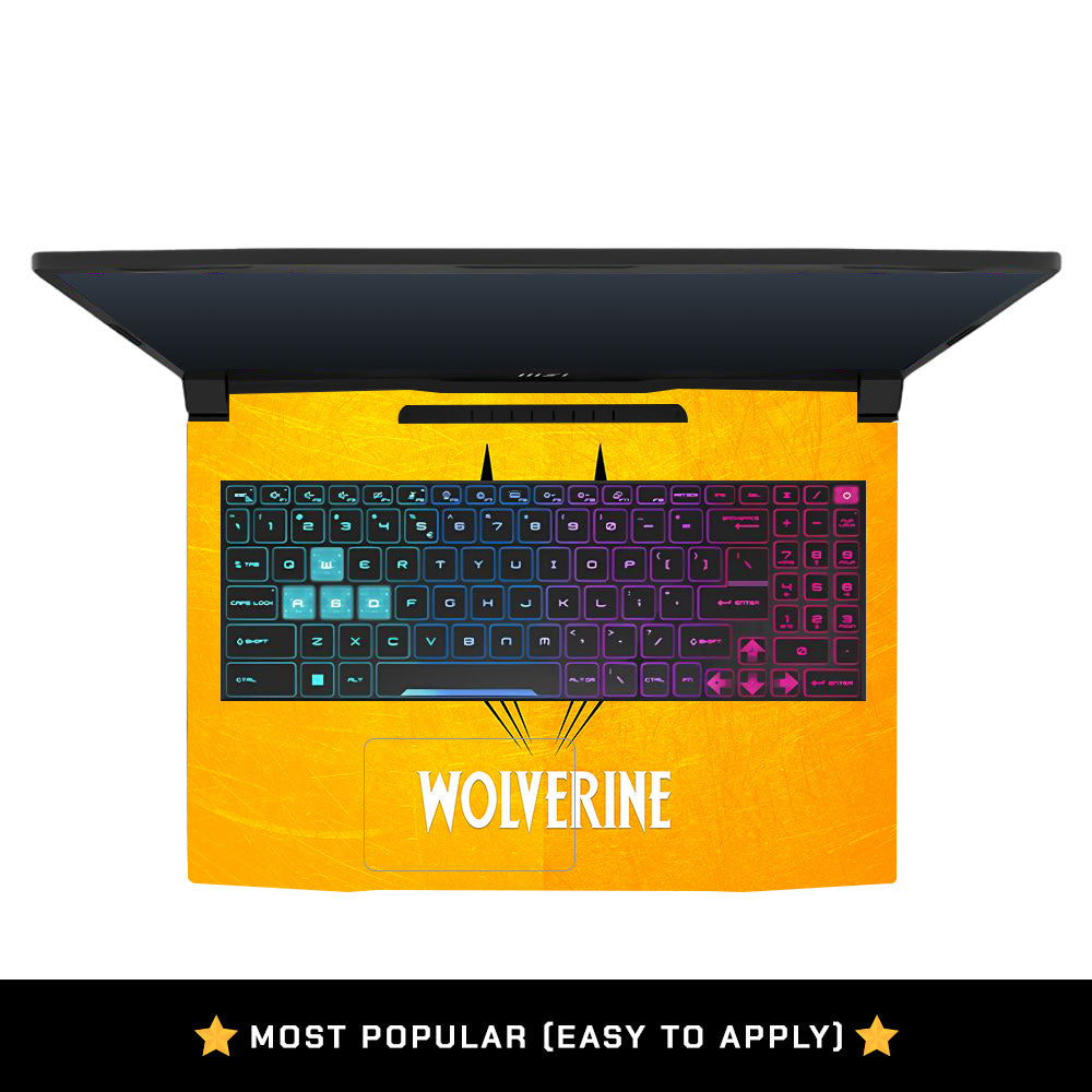 Yellow Claw Antihero MSI Katana 15 B13V Laptop Skin