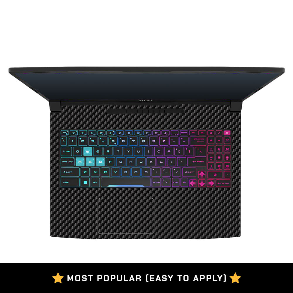 Textured Carbon Fibre MSI Katana 15 B13V Laptop Skin
