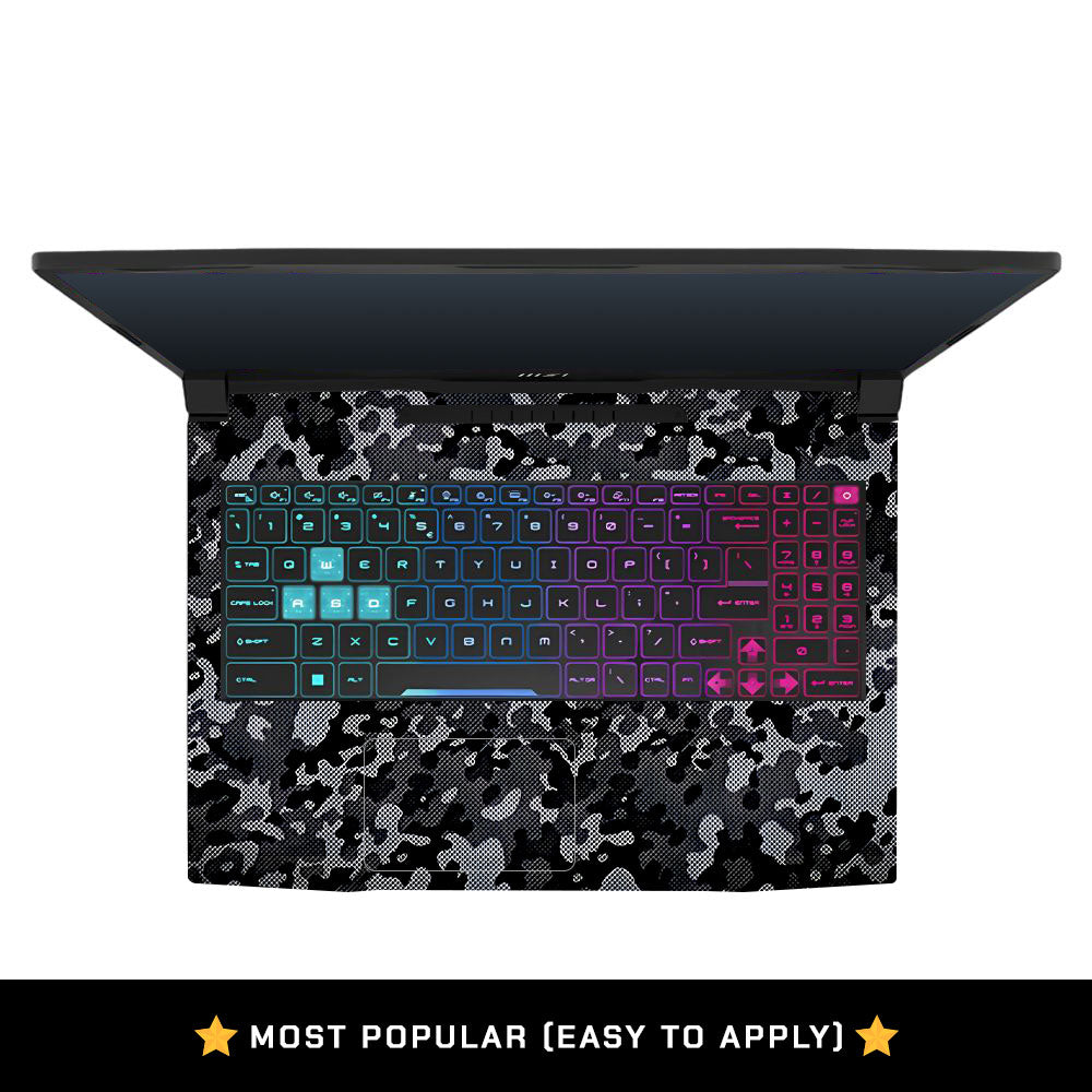 Stealth Grey Camo MSI Katana 15 B13V Laptop Skin