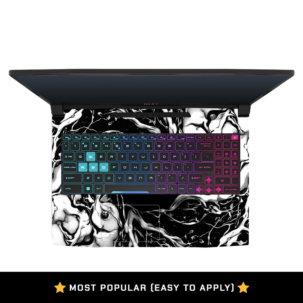Black Web Hero MSI Katana 15 B13V Laptop Skin