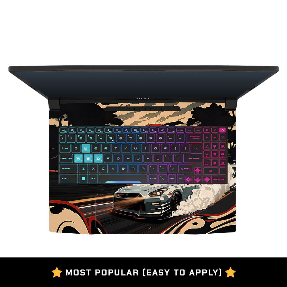 Samurai Street Racer MSI Katana 15 B13V Laptop Skin