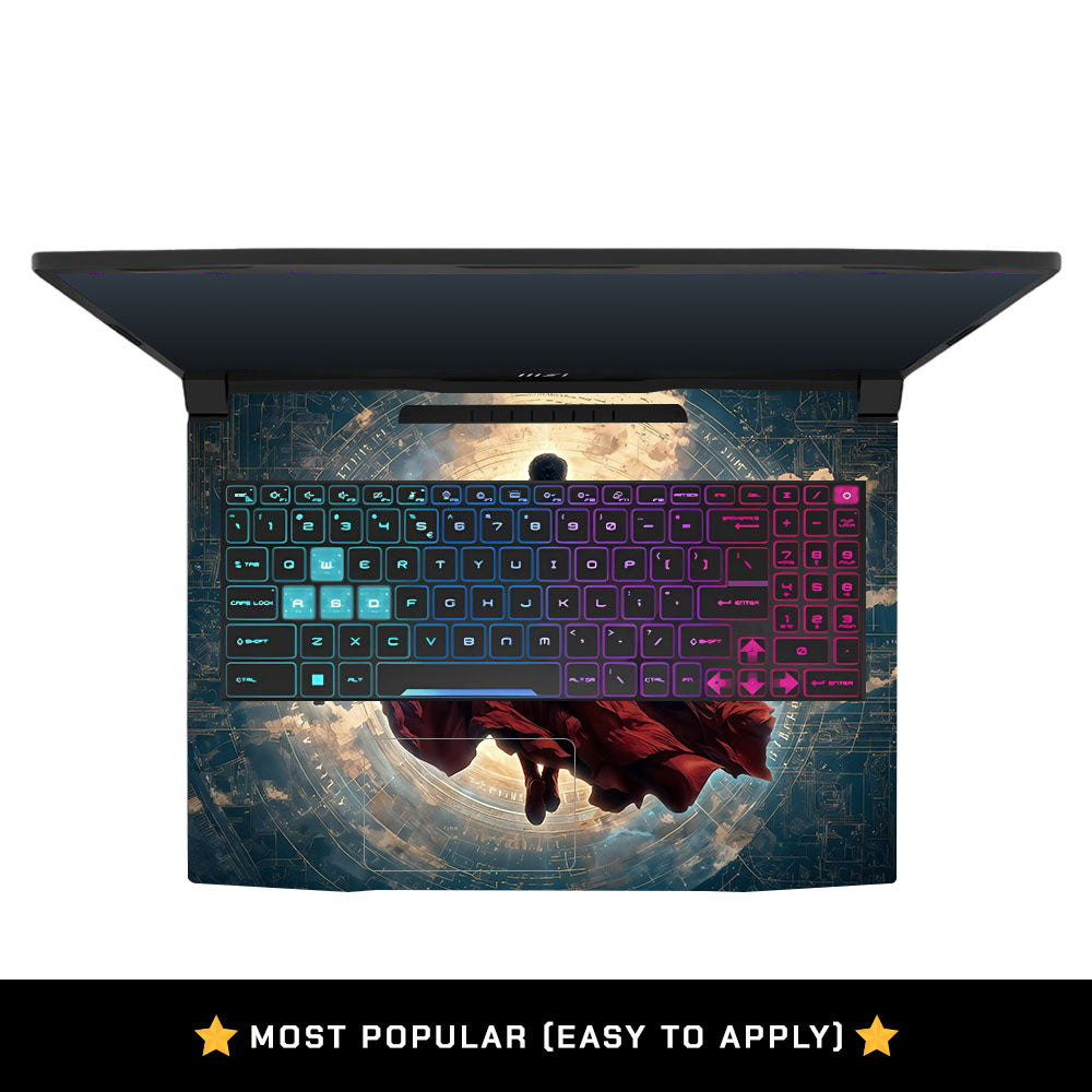 Flying Caped Hero MSI Katana 15 B13V Laptop Skin