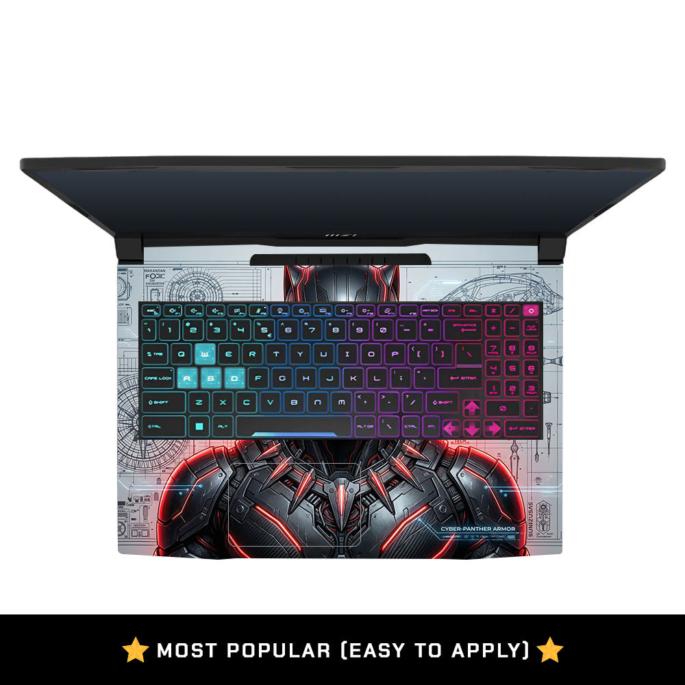 Black Panther Vibranium Tech MSI Katana 15 B13V Laptop Skin