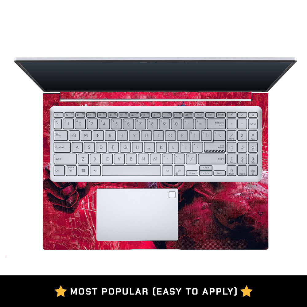 Red Comic Giant Asus Vivobook X1605ZA Laptop Skin