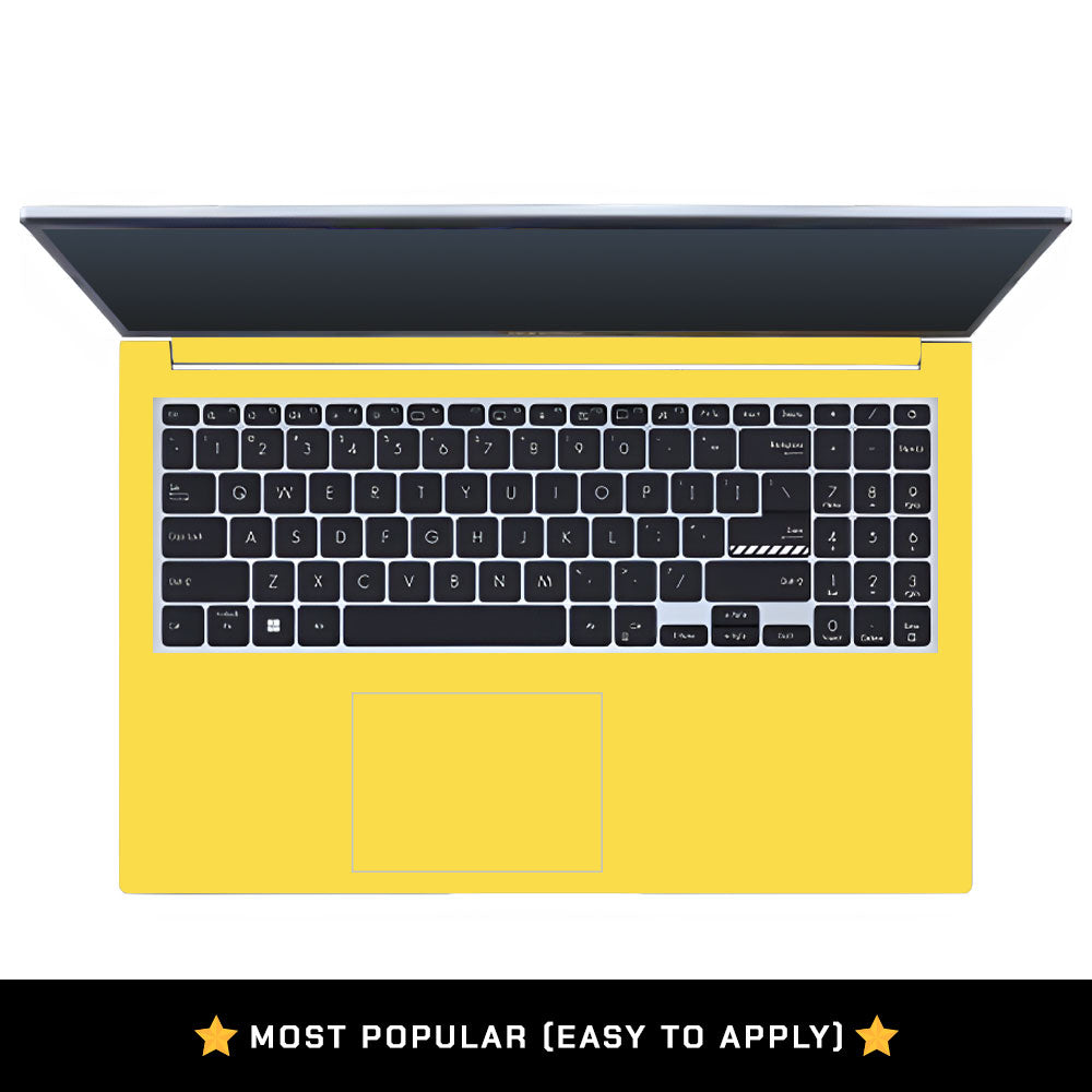 Textured Yellow Asus Vivobook 15 X1502ZA Laptop Skin