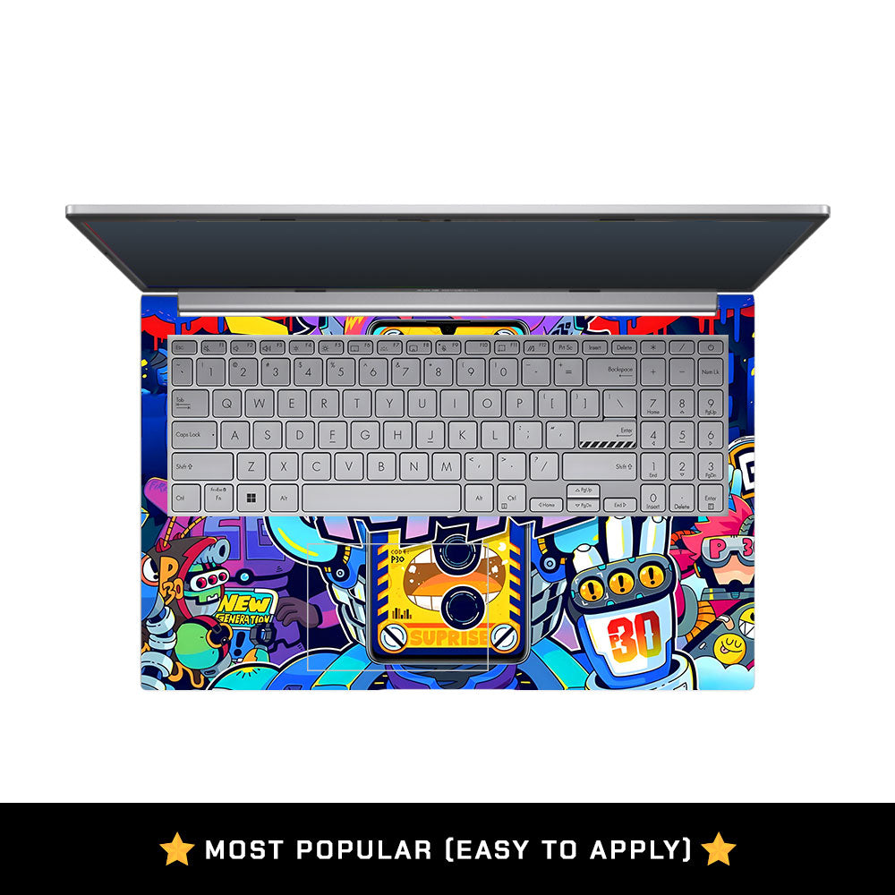 Futuristic Cyberpunk Vision Asus Vivobook 15 X1504ZA Laptop Skin