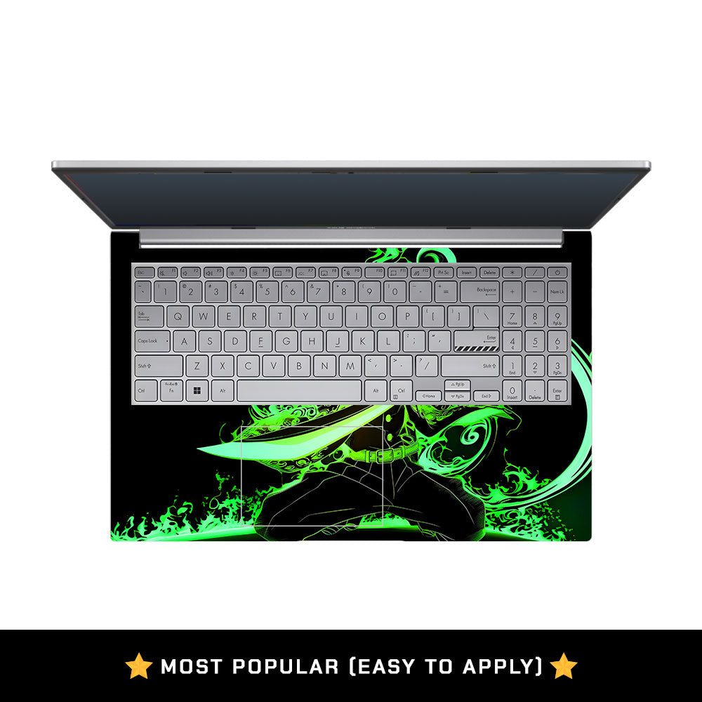 Tanjiro Green Flame Dance Asus Vivobook 15 X1504ZA Laptop Skin
