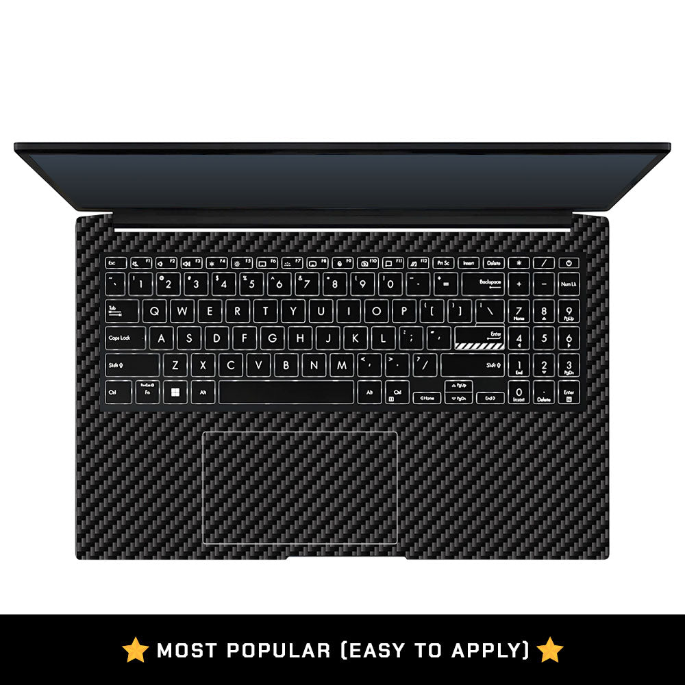 Textured Carbon Fibre Asus Vivobook Pro 15 M6500QC & M6500QH Laptop Skin