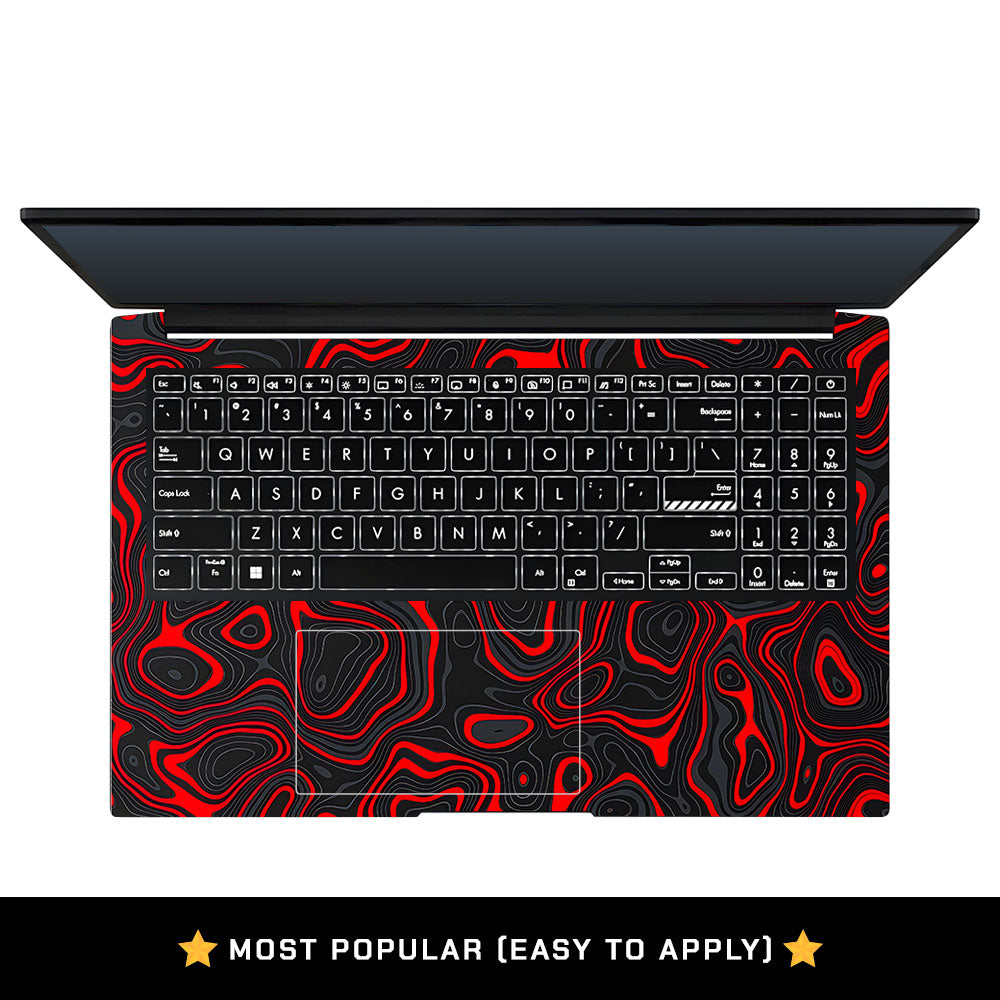 Crimson Waves Asus Vivobook Pro 15 M6500QC & M6500QH Laptop Skin