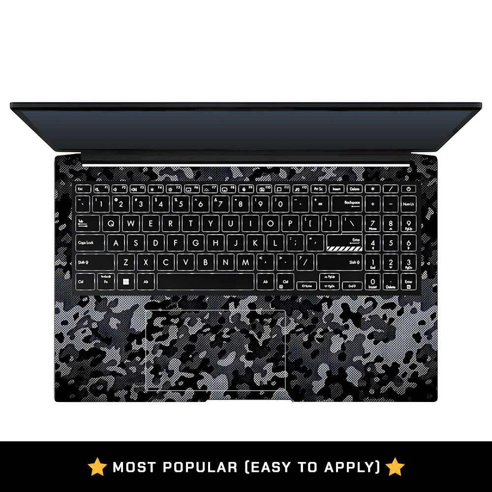 Stealth Grey Camo Asus Vivobook Pro 15 M6500QC & M6500QH Laptop Skin
