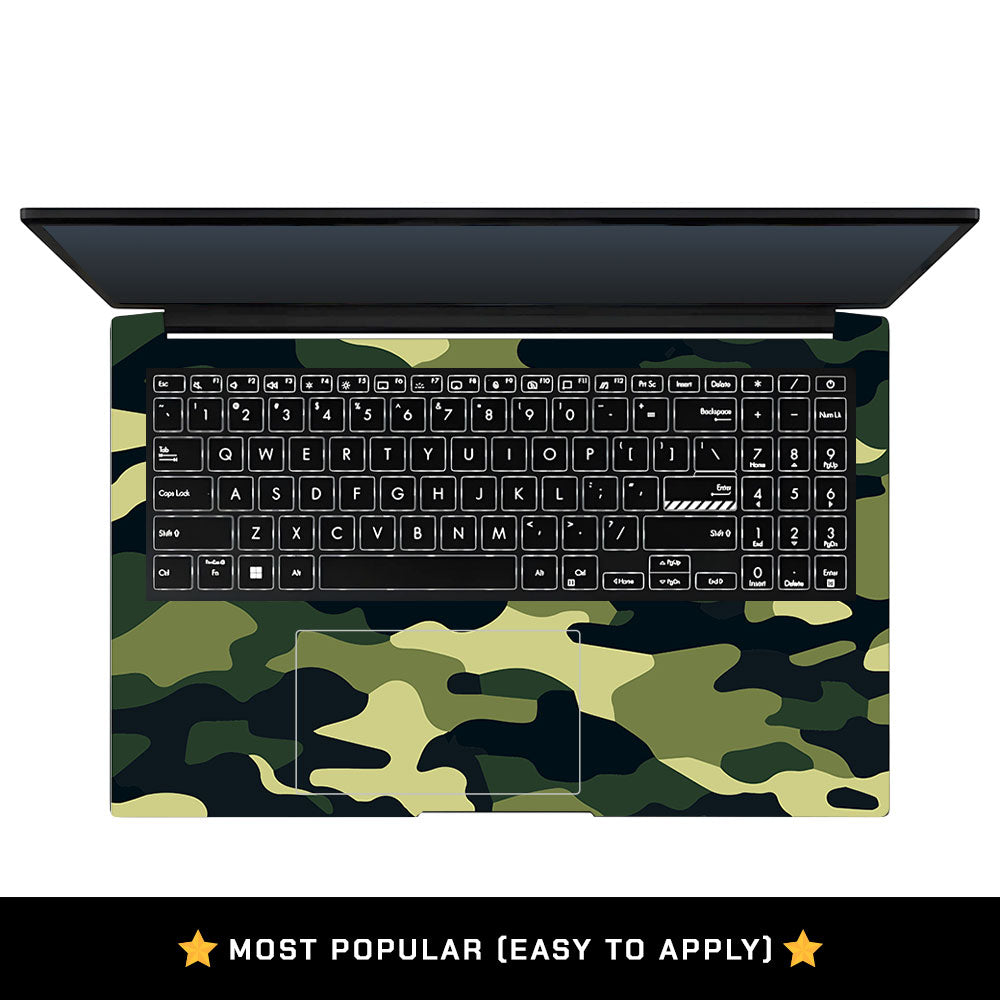 Forest Green Camo Asus Vivobook Pro 15 M6500QC & M6500QH Laptop Skin