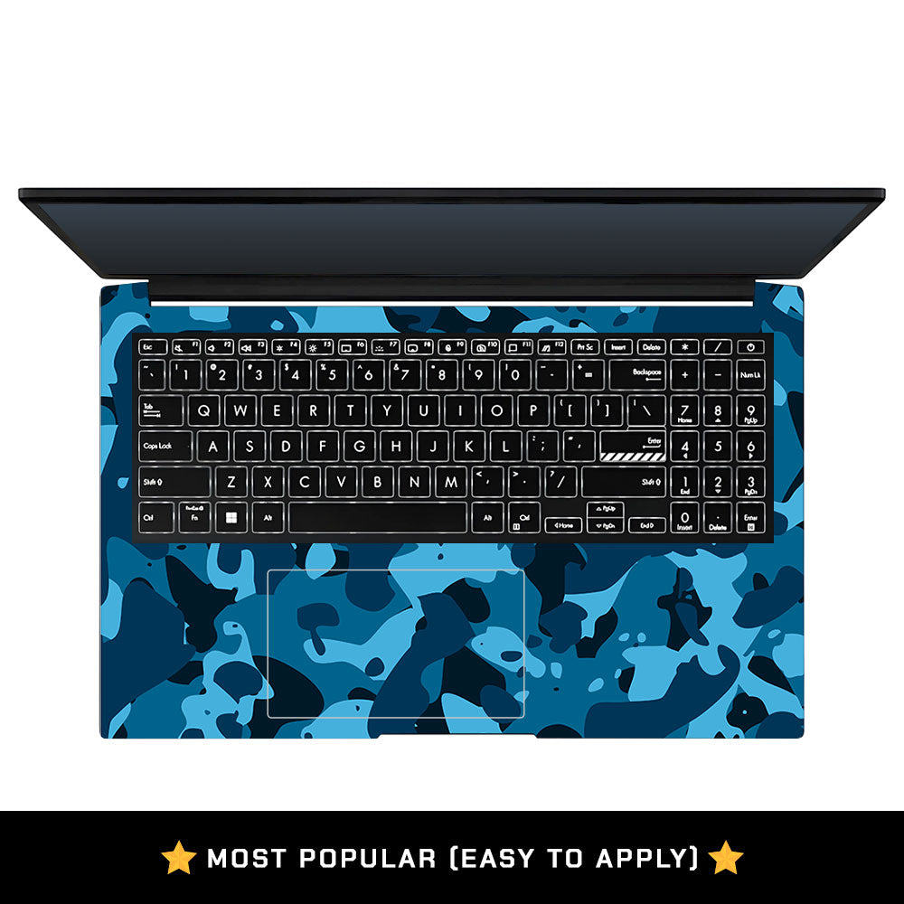 Deep Ocean Camo Asus Vivobook Pro 15 M6500QC & M6500QH Laptop Skin