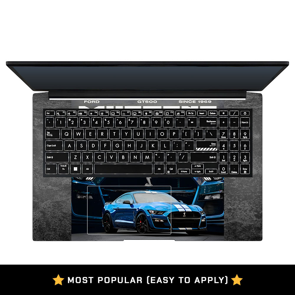 Racing Stripe Muscle Asus Vivobook Pro 15 M6500QC & M6500QH Laptop Skin