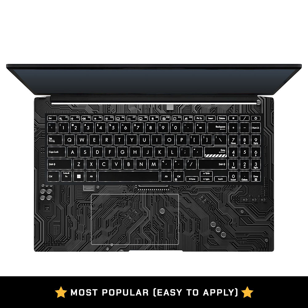 FOMO Circuit Dark Mode Asus Vivobook Pro 15 M6500QC & M6500QH Laptop Skin