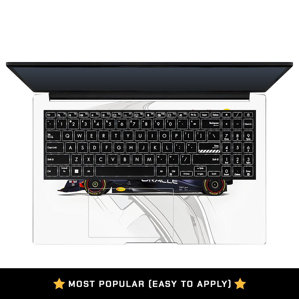 Red Bull Racing in Action Asus Vivobook Pro 15 M6500QC & M6500QH Laptop Skin