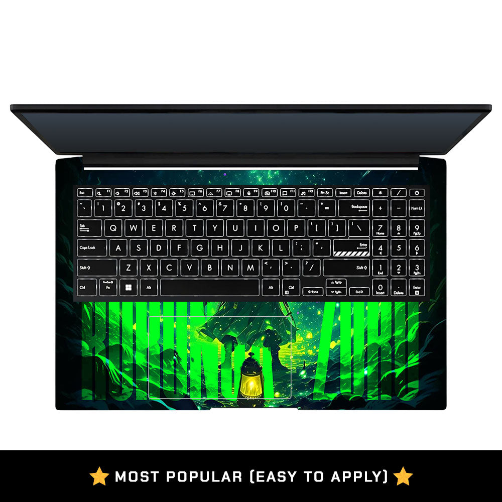 Roronoa Zoro Green Fury Asus Vivobook Pro 15 M6500QC & M6500QH Laptop Skin