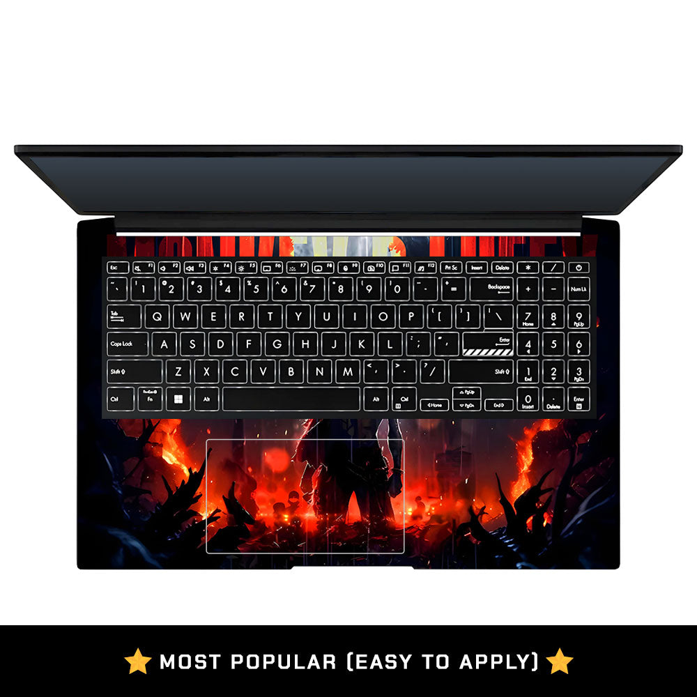 Monkey D. Luffy Blazing Red Asus Vivobook Pro 15 M6500QC & M6500QH Laptop Skin