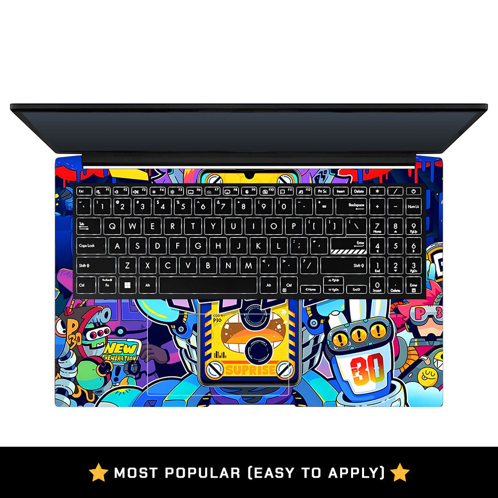 Futuristic Cyberpunk Vision Asus Vivobook Pro 15 M6500QC & M6500QH Laptop Skin