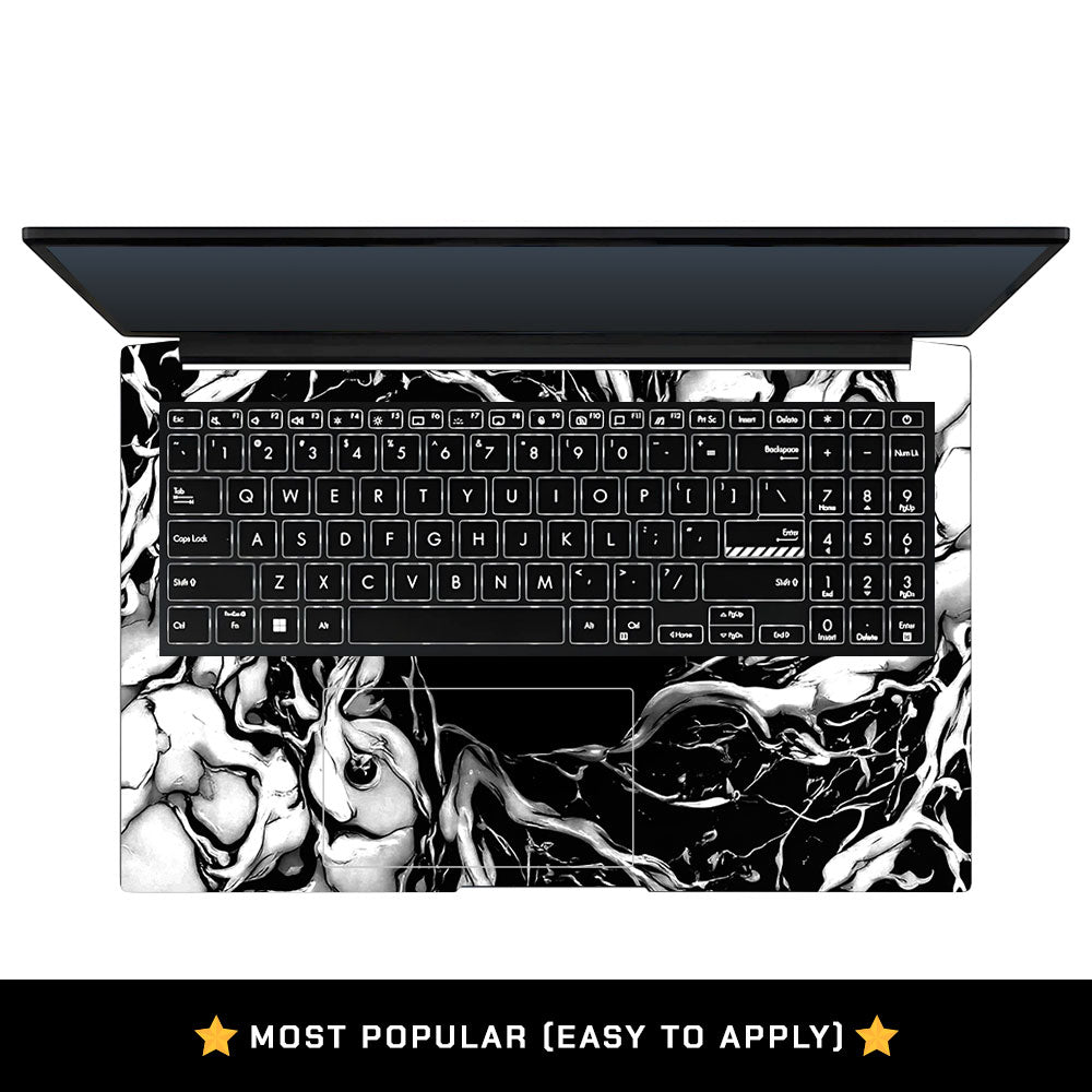Spiderman Web Black Asus Vivobook Pro 15 M6500QC & M6500QH Laptop Skin