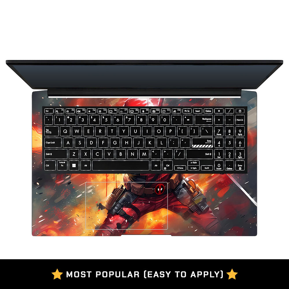 Red Comic Antihero Asus Vivobook Pro 15 M6500QC & M6500QH Laptop Skin