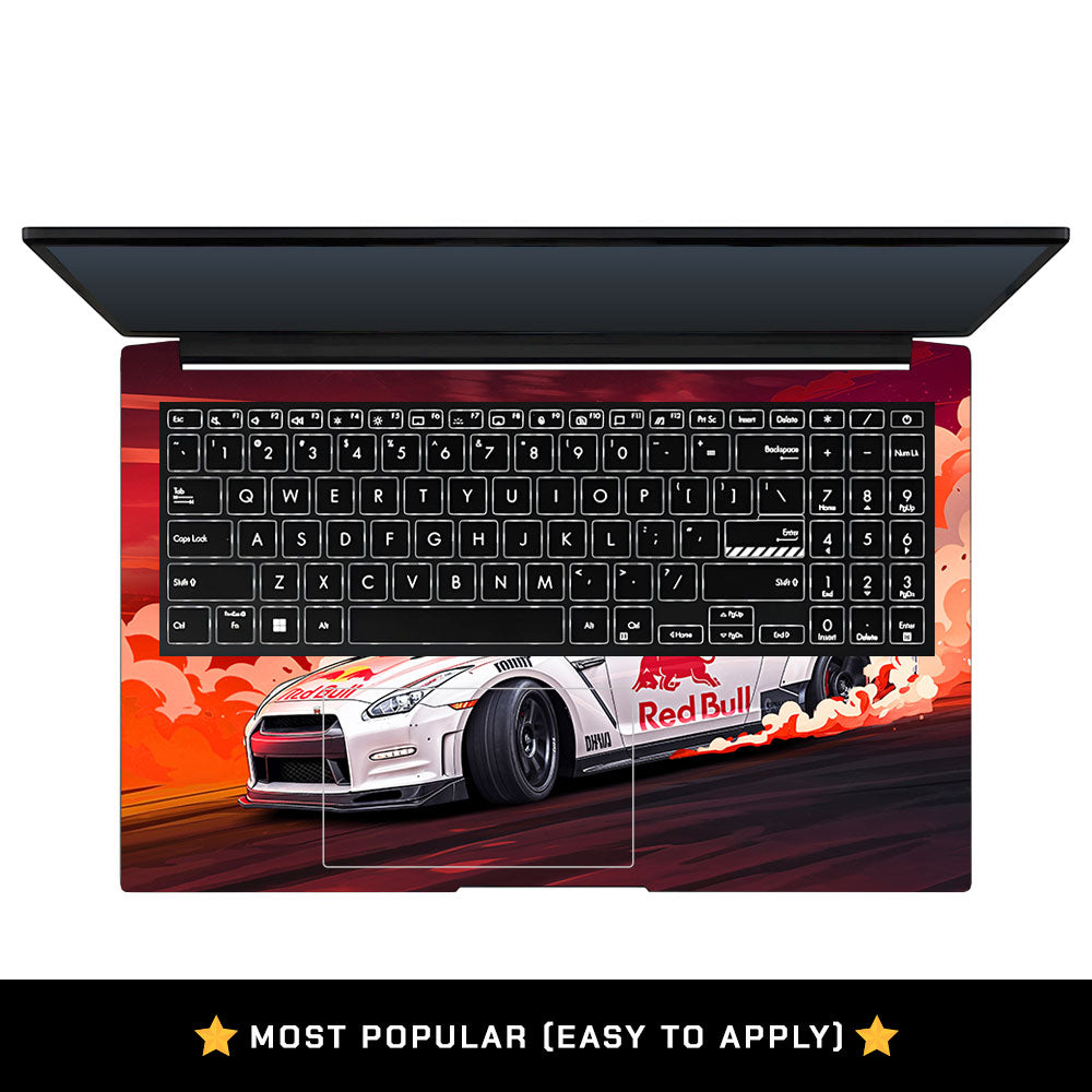 Nissan GTR Red Bull Drift Fury Asus Vivobook Pro 15 M6500QC & M6500QH Laptop Skin