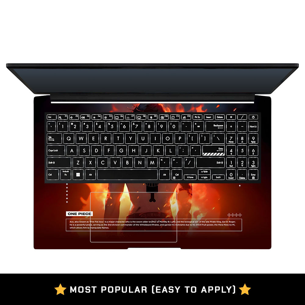 Anime Fire Pirate Asus Vivobook Pro 15 M6500QC & M6500QH Laptop Skin