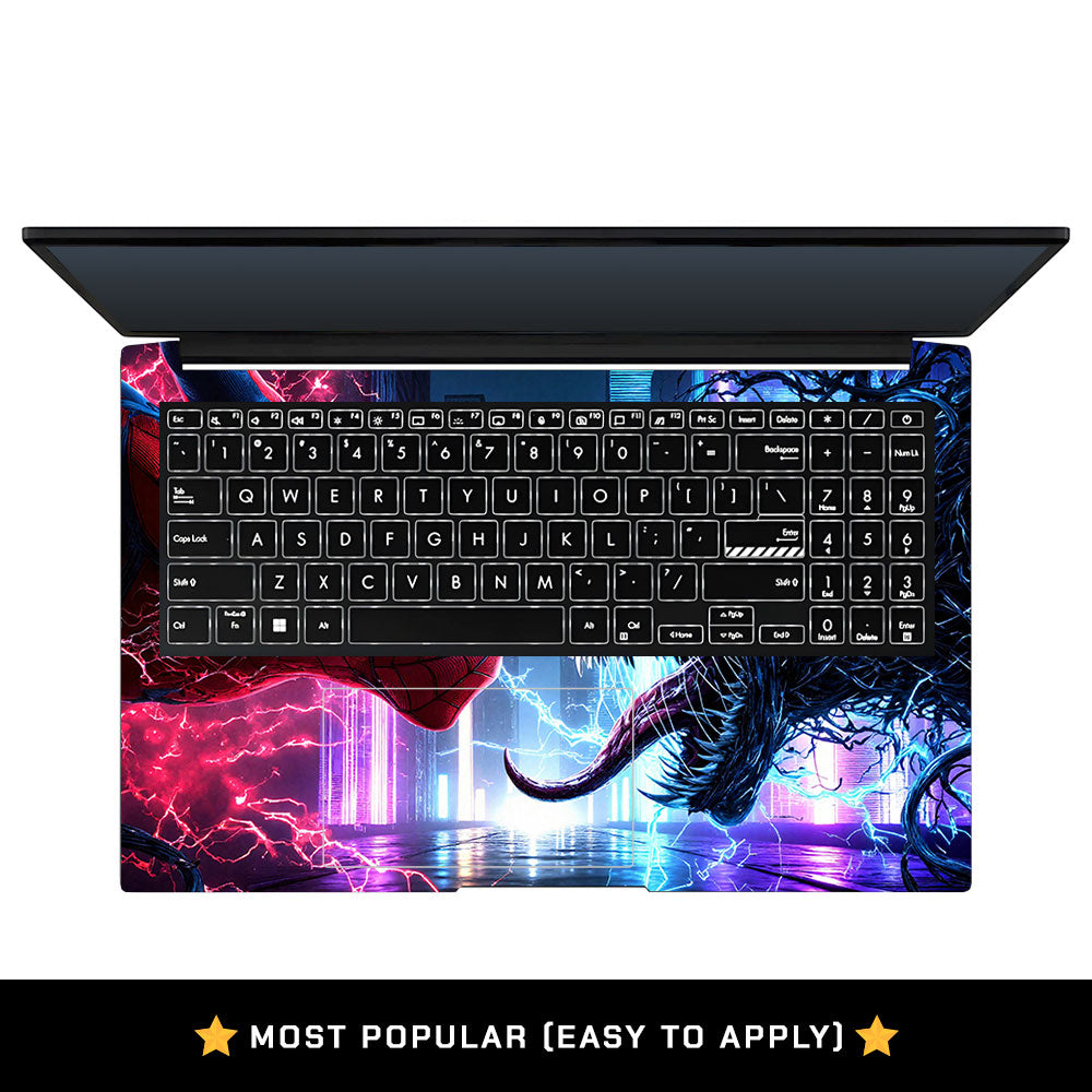 Spiderman vs Venom Showdown Asus Vivobook Pro 15 M6500QC & M6500QH Laptop Skin