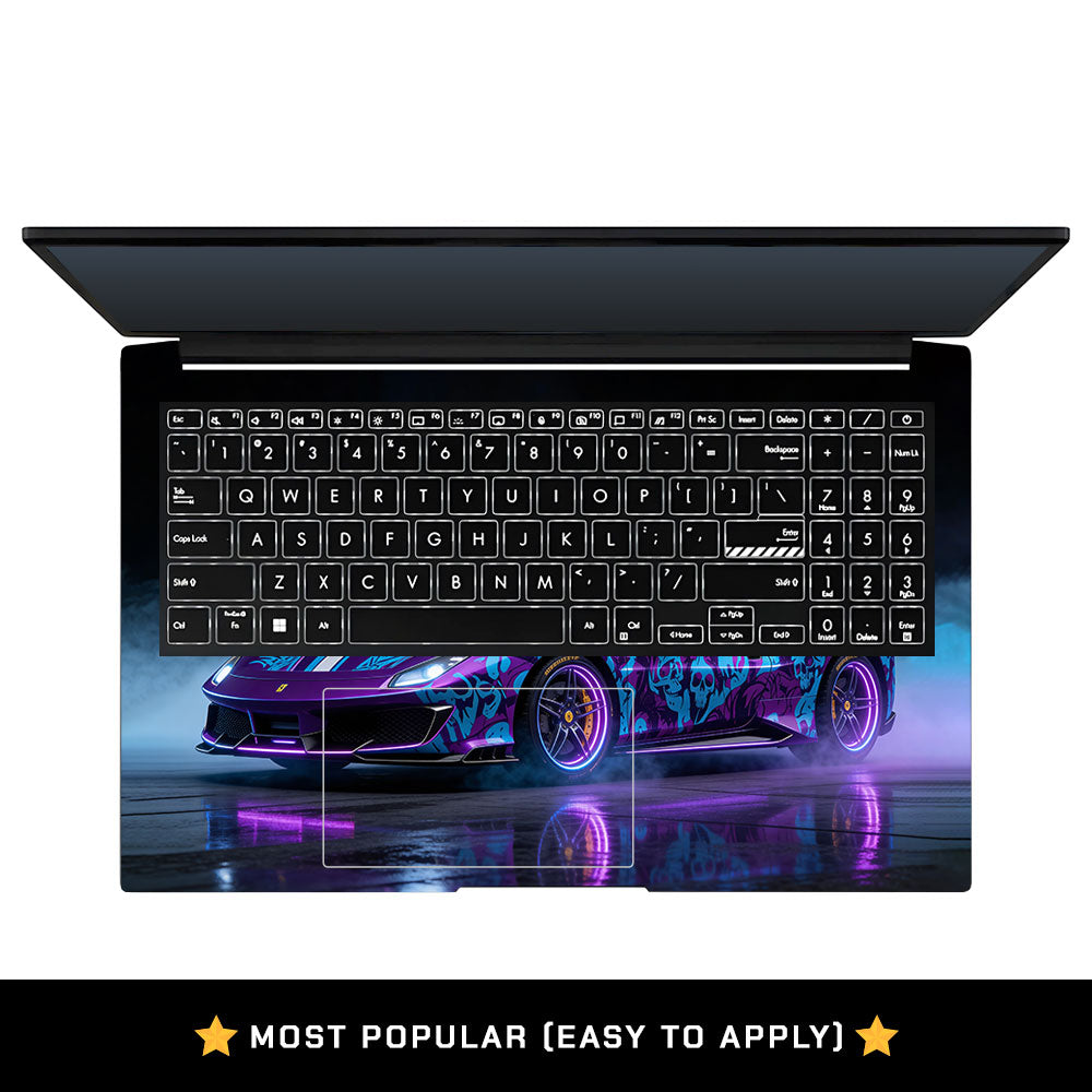 Psycho Drive Ferrari 488 Asus Vivobook Pro 15 M6500QC & M6500QH Laptop Skin