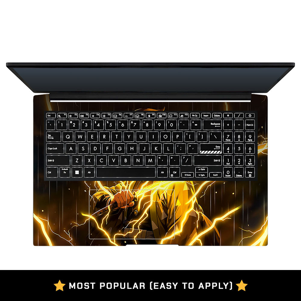 Thunder Soul Lightning Zenitsu Asus Vivobook Pro 15 M6500QC & M6500QH Laptop Skin