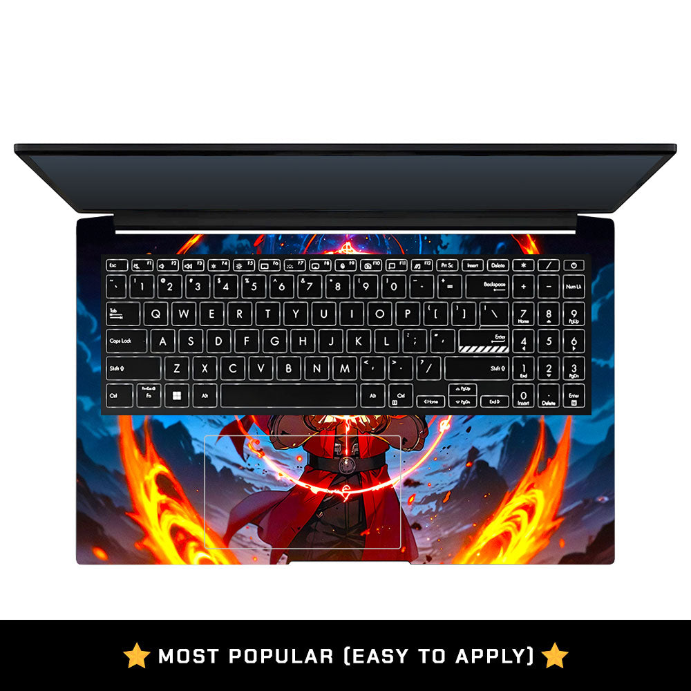 Anime Alchemist Warrior Asus Vivobook Pro 15 M6500QC & M6500QH Laptop Skin