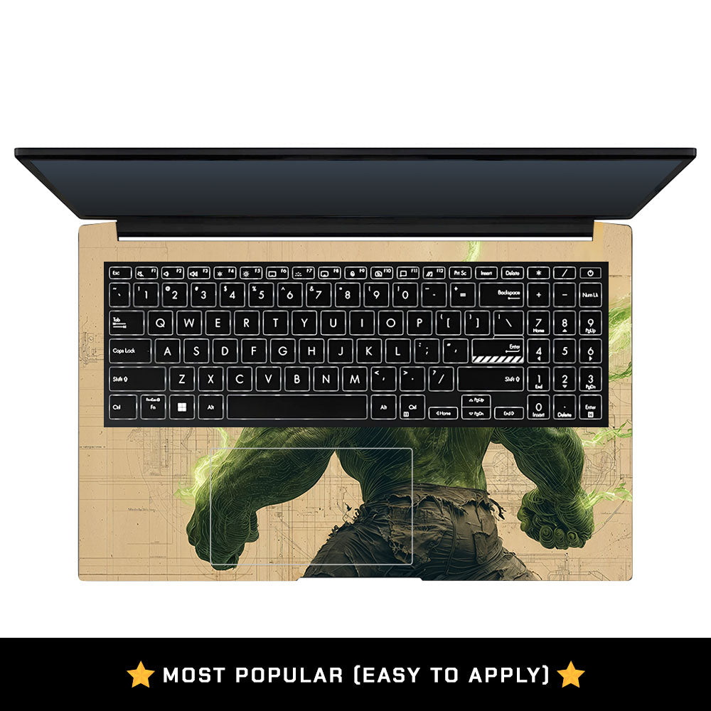 Hulk Unleashed Asus Vivobook Pro 15 M6500QC & M6500QH Laptop Skin