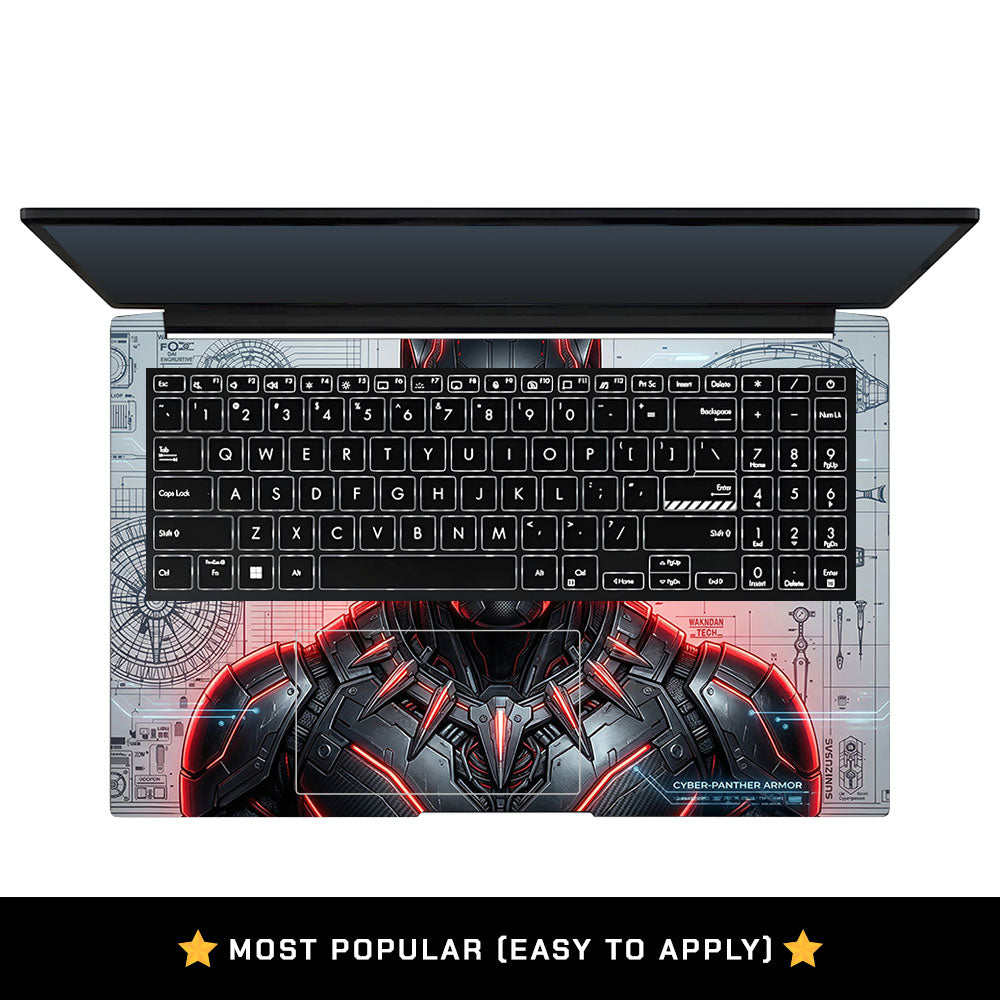 Black Panther Vibranium Tech Asus Vivobook Pro 15 M6500QC & M6500QH Laptop Skin