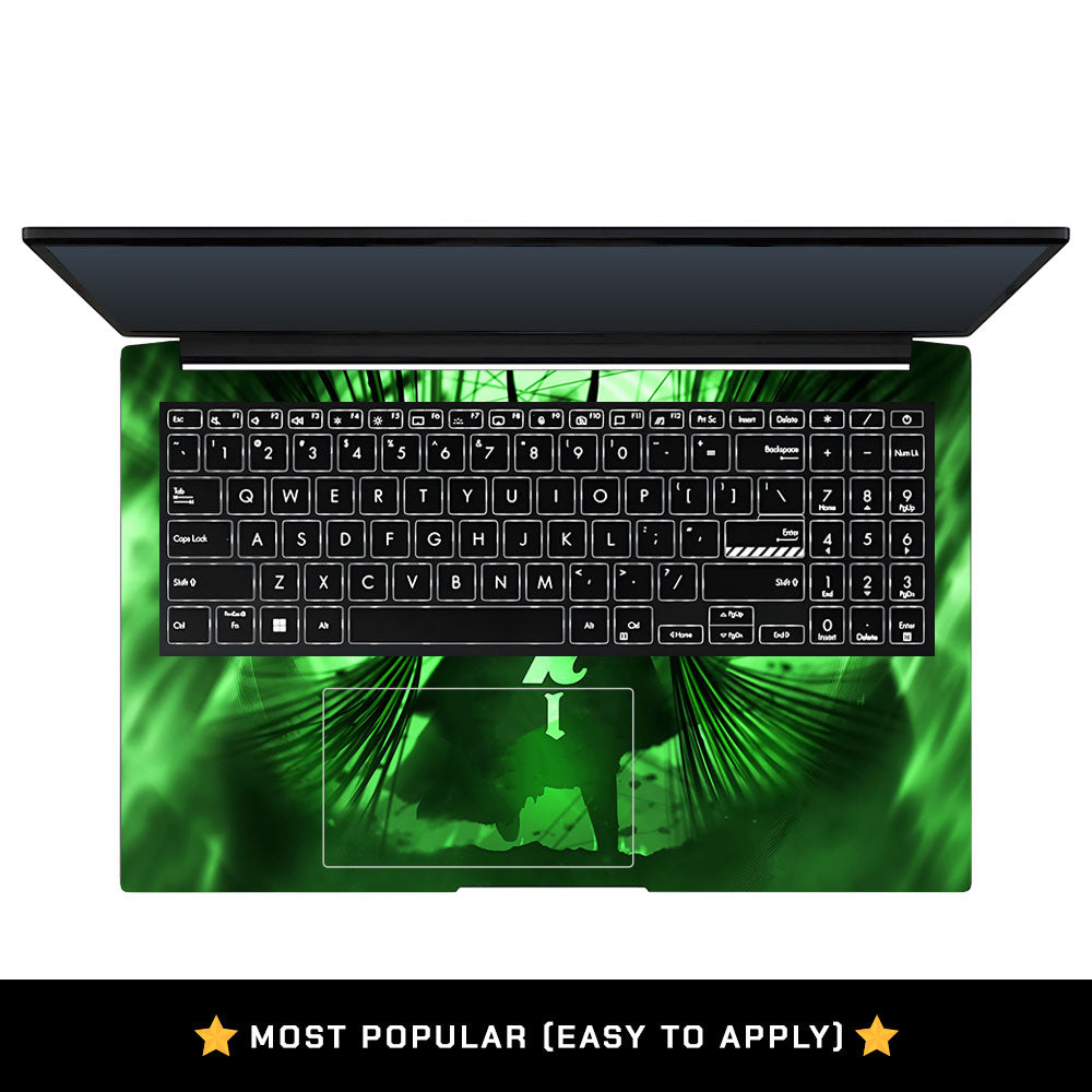 Loki's Green Aura Asus Vivobook Pro 15 M6500QC & M6500QH Laptop Skin