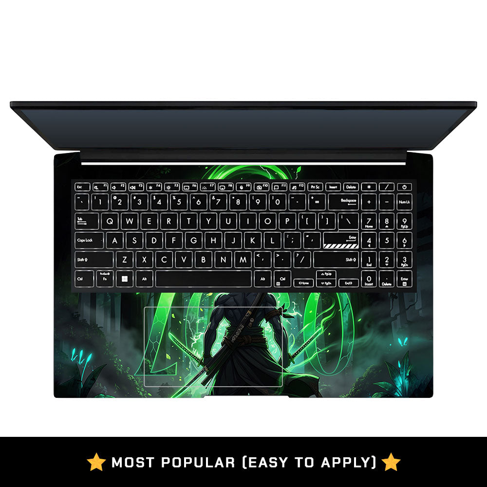 Zoro Green Aura Asus Vivobook Pro 15 M6500QC & M6500QH Laptop Skin
