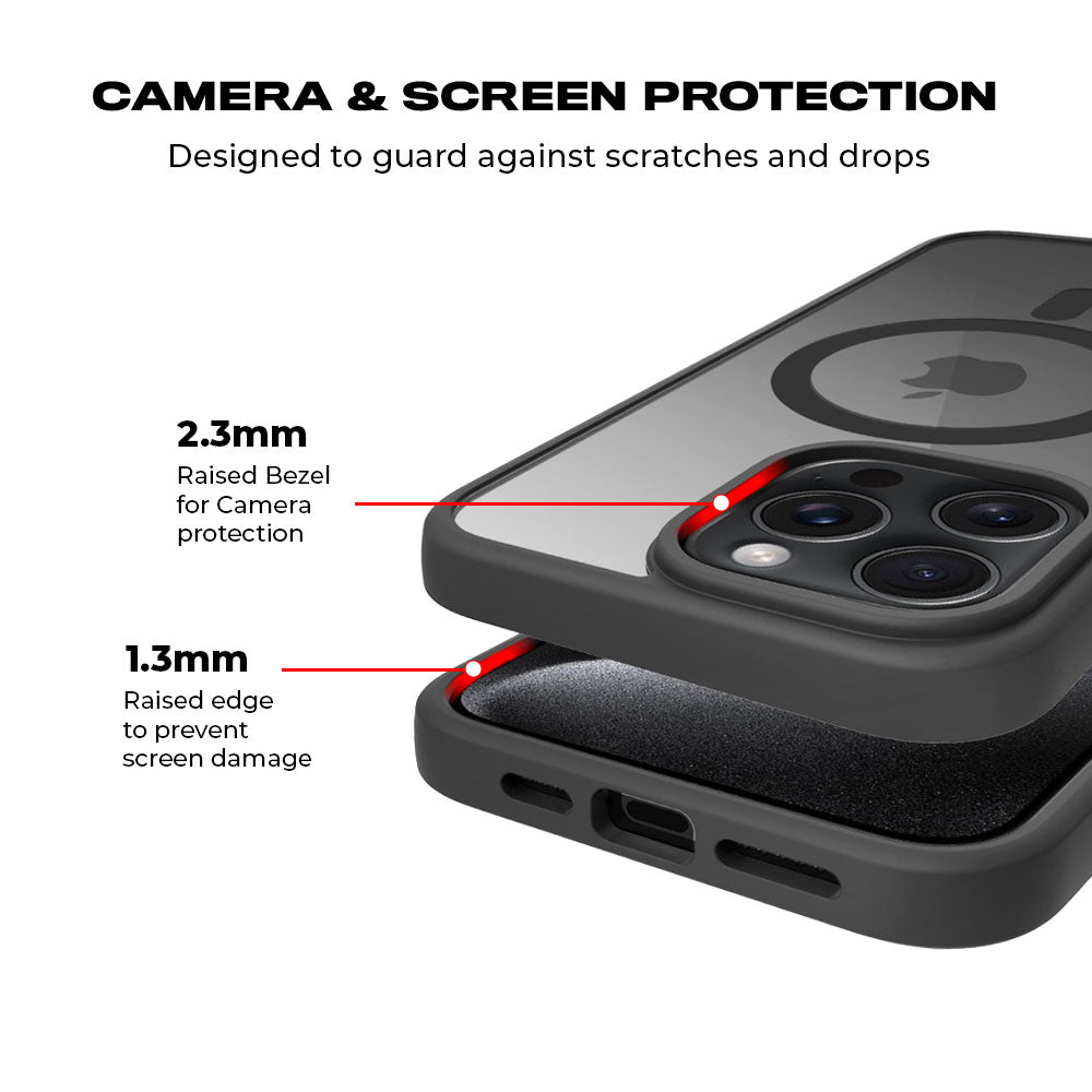 Itachi Uchiha Walking in Flames with Crows with Shockguard Armour Magsafe Case for Apple iPhone 15 Pro Max