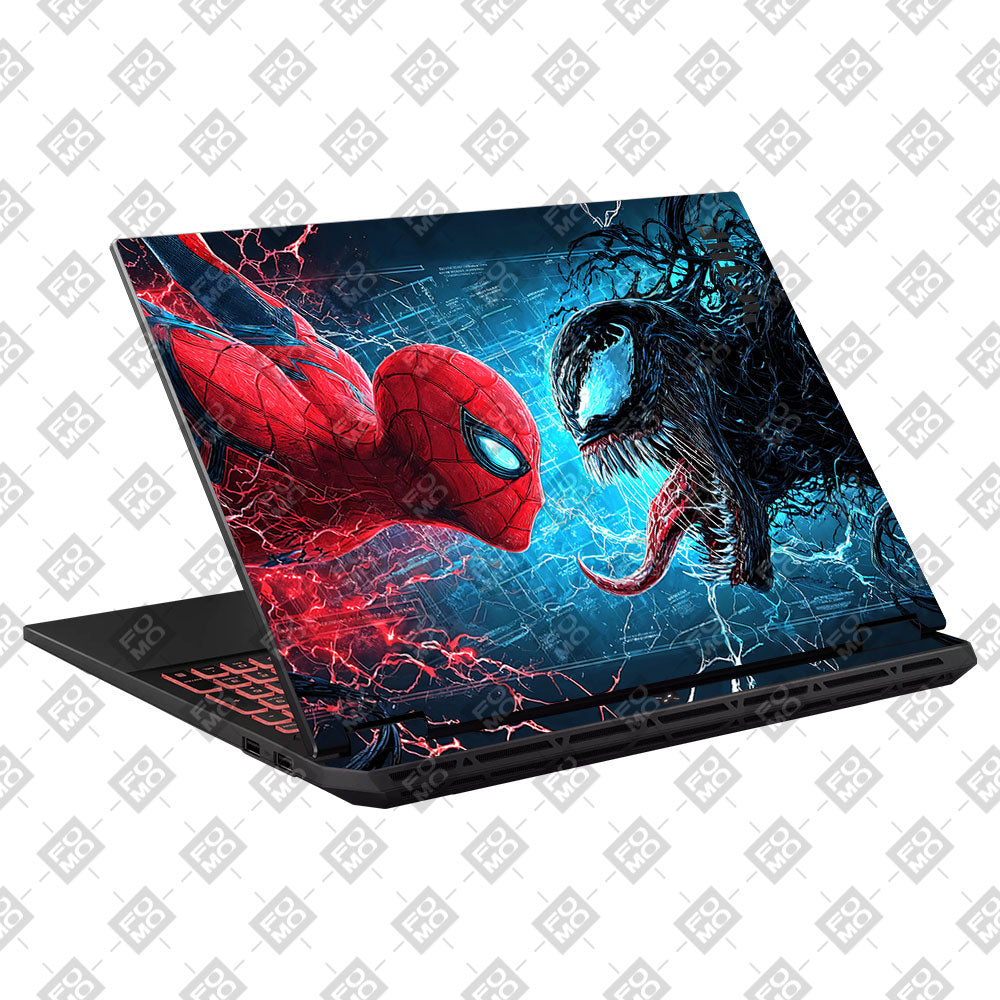 Web Hero Showdown Asus TUF Gaming F16 2025 3D Laptop Skin