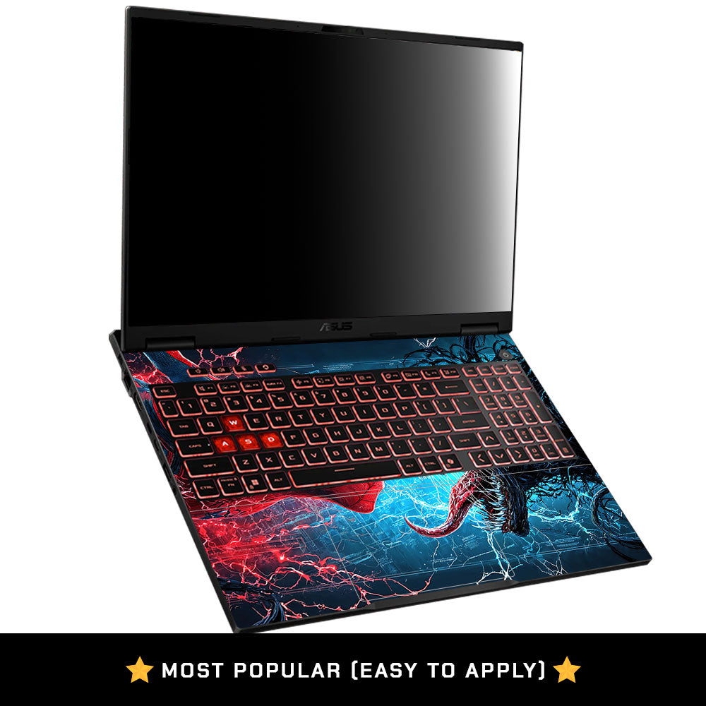 Web Hero Showdown Asus TUF Gaming F16 2025 3D Laptop Skin