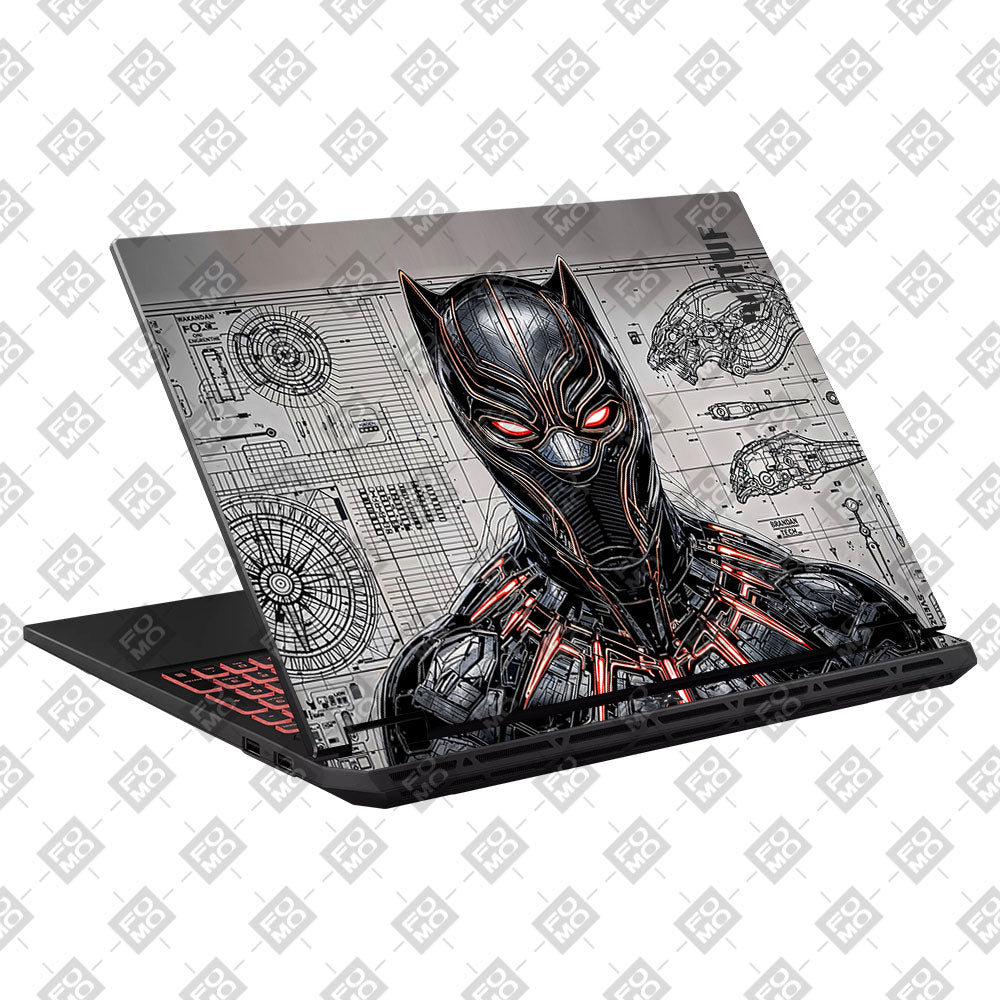 Metal Tech Superhero Asus TUF Gaming F16 2025 3D Laptop Skin