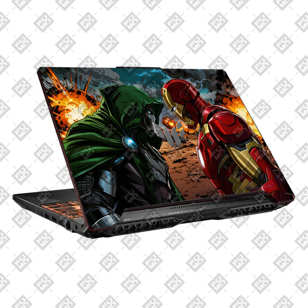 Armored Hero Showdown Asus TUF F15 FX506 & A15 FA506 3D Laptop Skin