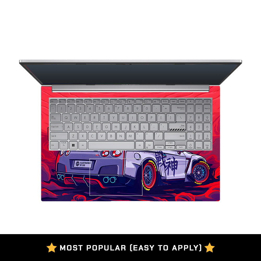 JDM Racing Edition Asus Vivobook 15 X1504ZA 3D Laptop Skin