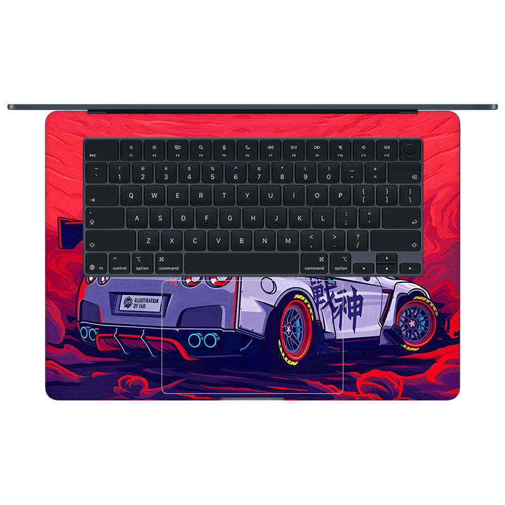 Nissan GTR Racing Edition Macbook Air 15 M5 2026 3D Laptop Skin