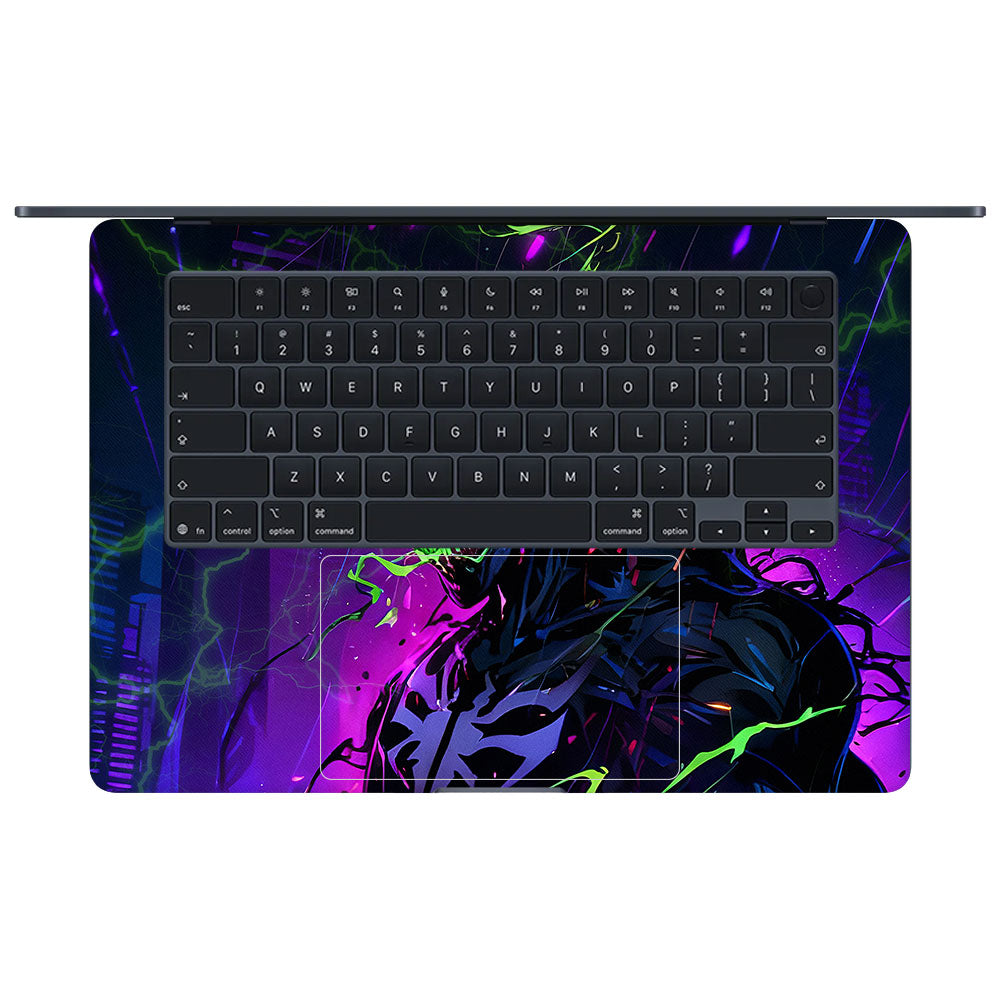 Venom Chaos Surge Macbook Air 15 M5 2026 3D Laptop Skin